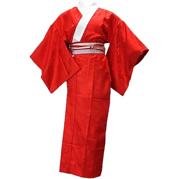 Amazon | 半襦袢（踊り用） (M, 赤) | 和装下着 通販